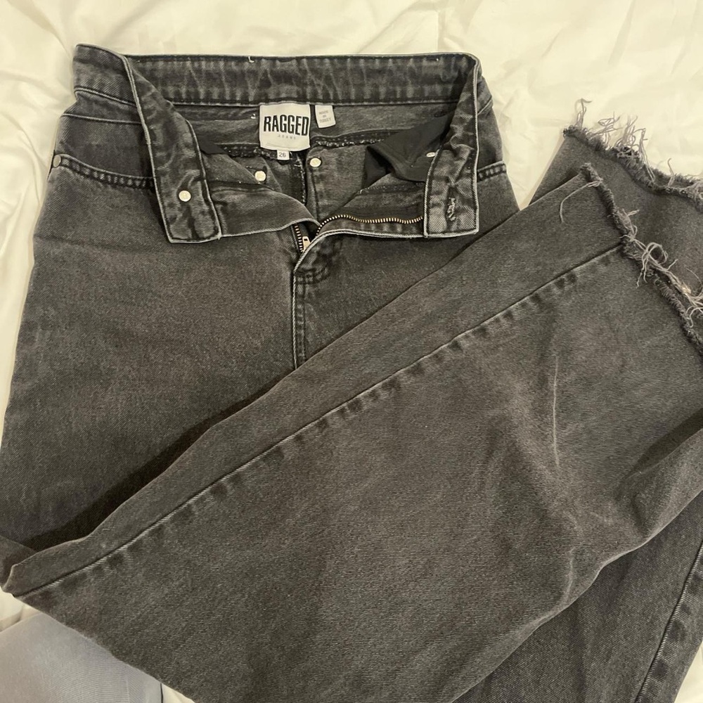 The Ragged Priest High Waisted Black Flared Jeans